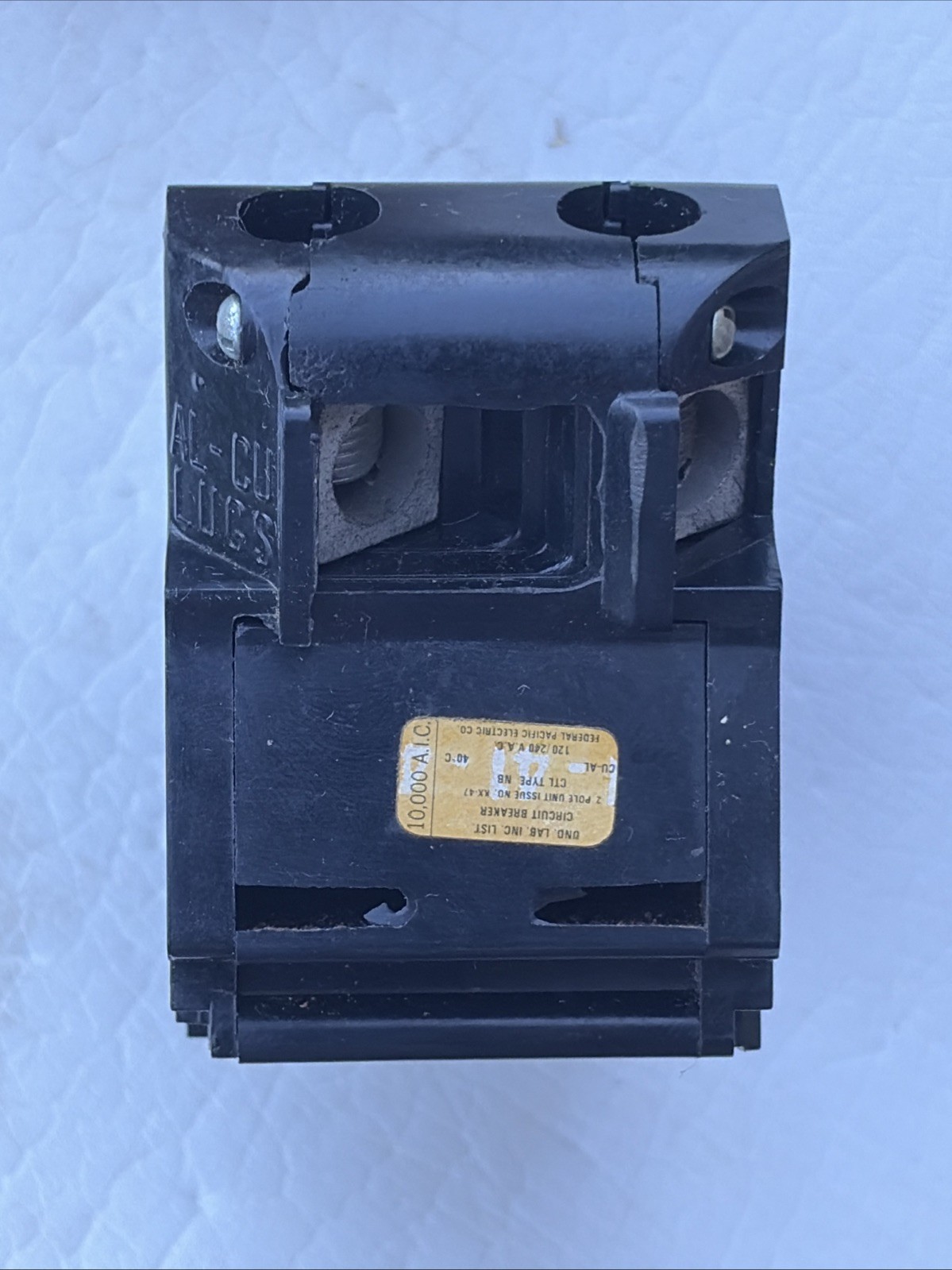 FEDERAL PACIFIC NB2100 2 Pole 100A NB BOLT ON MAIN FPE NB22100 2NB100 NB100 NEW!