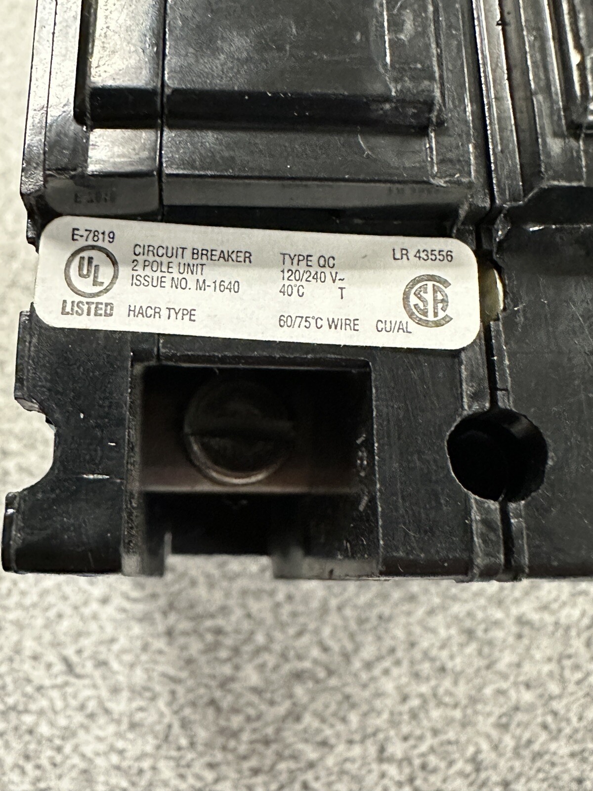 NEW Eaton QCP2060 Circuit Breaker QCP 2 Pole 60 Amp 120/240V 50/60Hz 10 kAIC