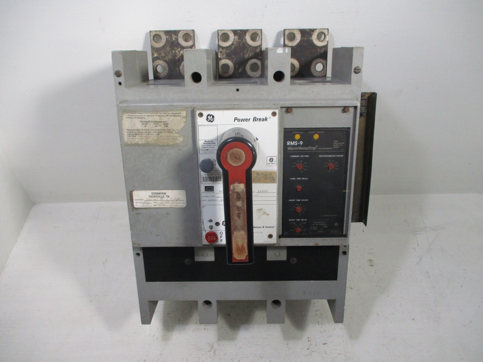 General Electric TP2020SS 2000 Amp PowerBreak Breaker MicroVersaTrip LSI TP2020