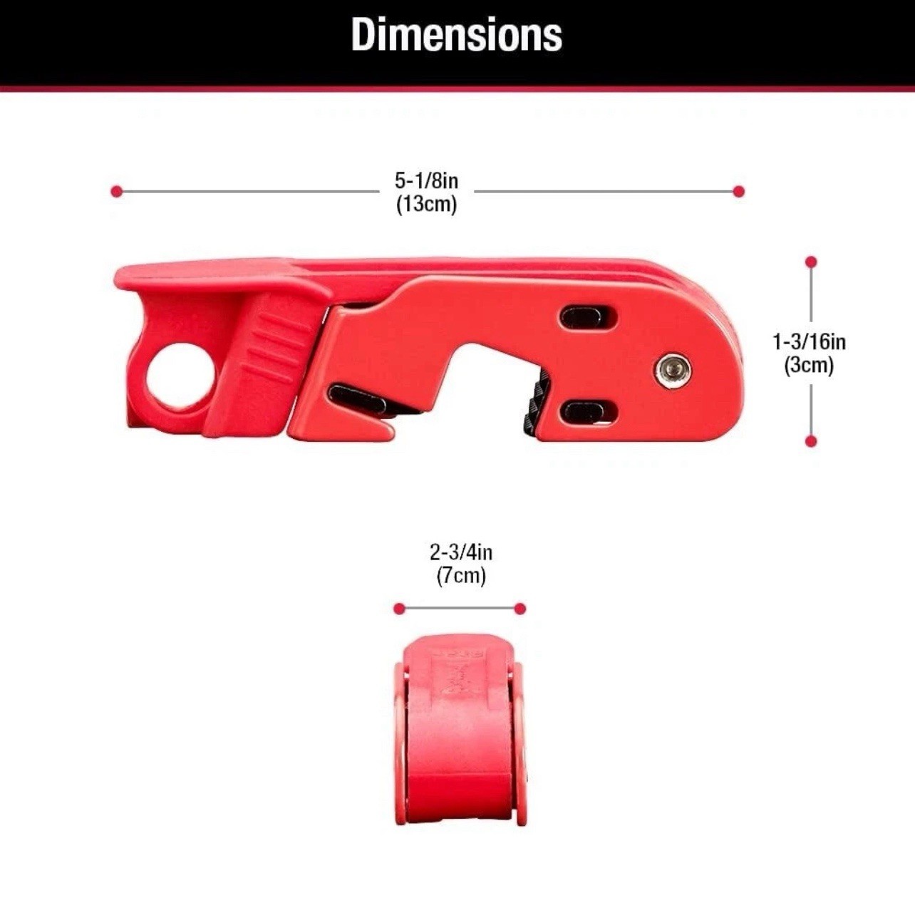 Master Lock 493B Grip Tight Single Pole Breaker Lockout Steel Clamp-On