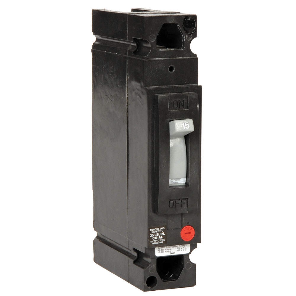 GE TED113020WL Circuit Breaker,20A,1P,277VAC,TED 6CPN8