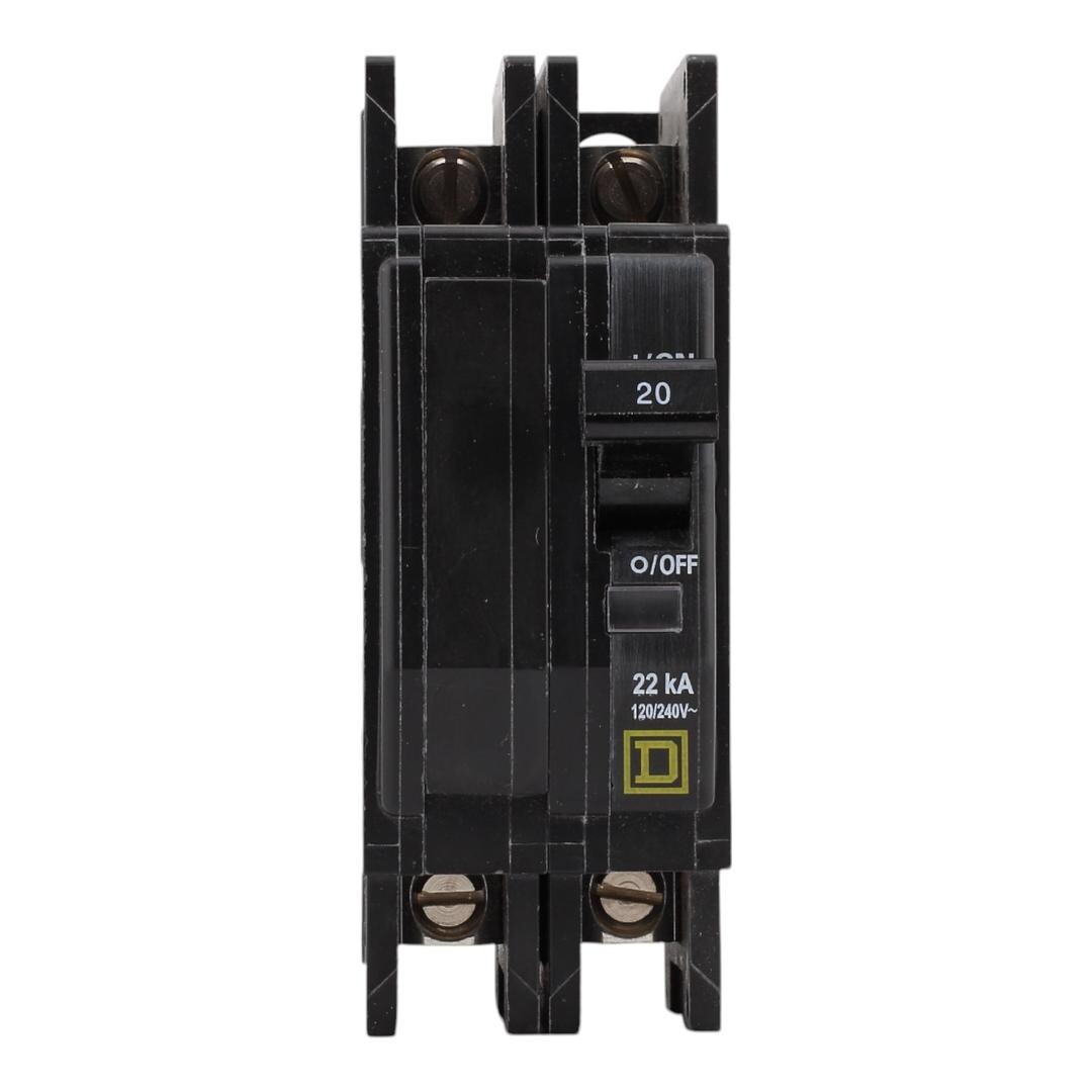 NEW Square D QOU220VH 20 Amps 120/240 Volts Two Pole Standard Circuit Breaker