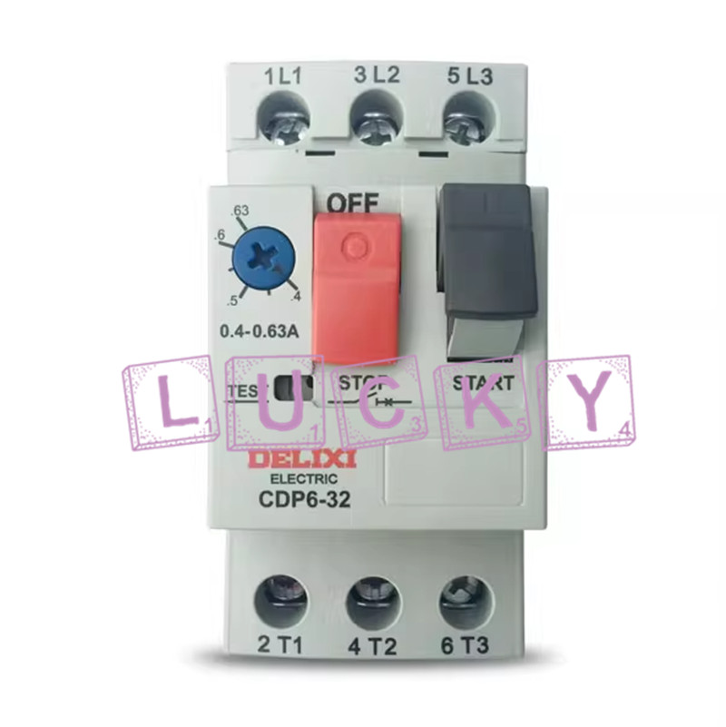 1PC NEW FOR Delixi CDP6-32 0.4-0.63A Motor circuit breaker