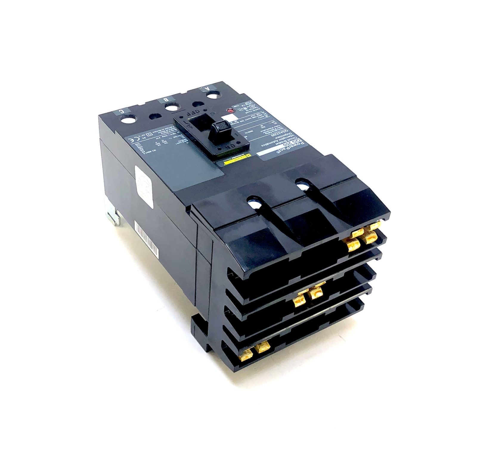 Square D QGA32200 3 Pole 200 Amp 240 Vac I-Line Circuit Breaker