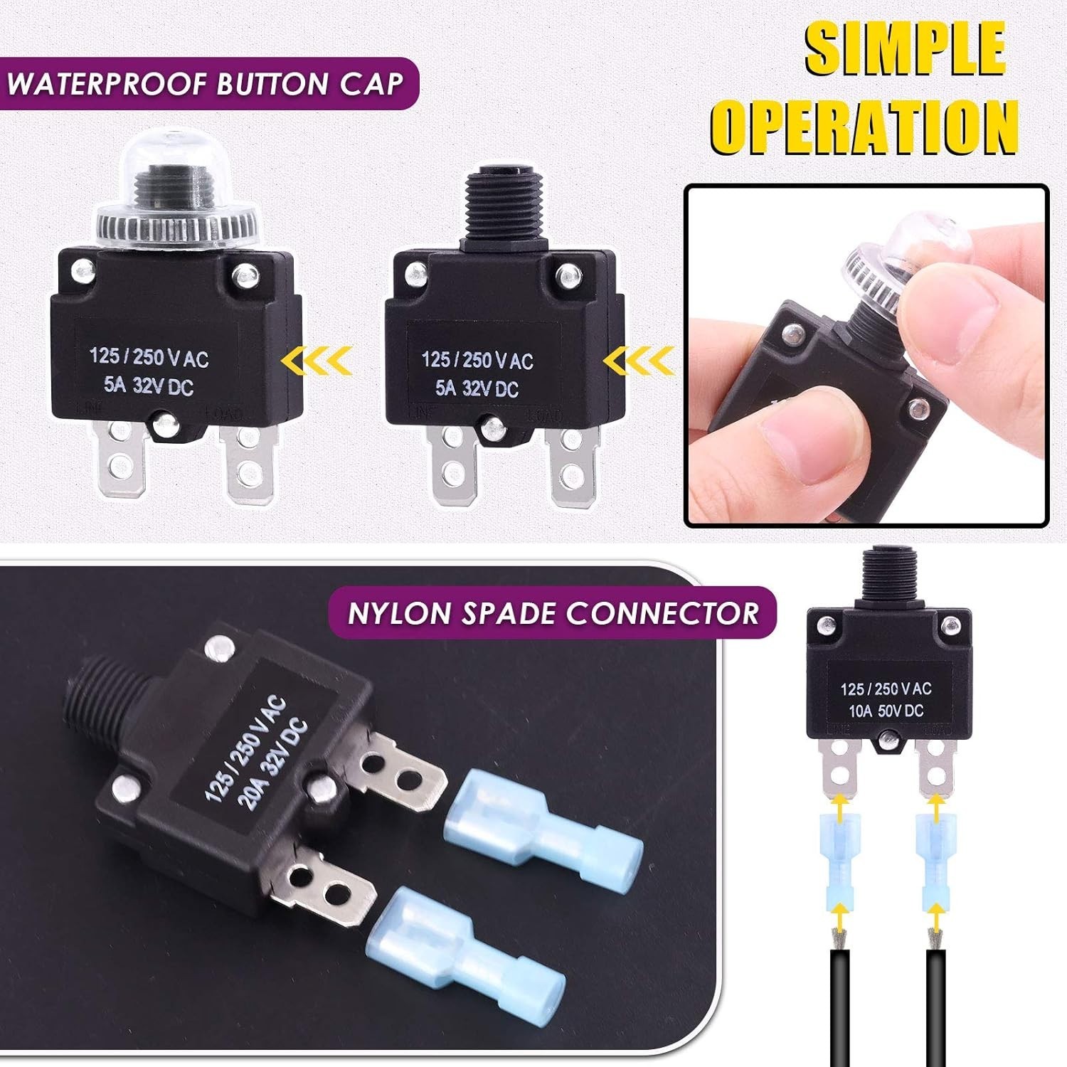 Circuit Breaker Assortment Kit with Quick Connect Terminals