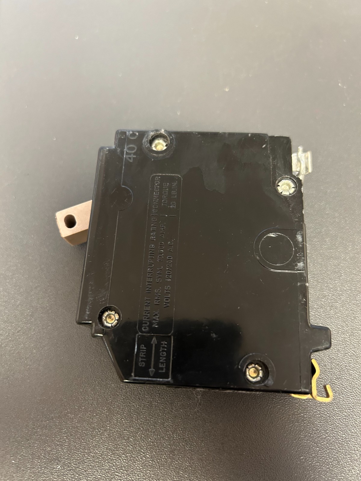 Eaton Cutler Hammer CH115 15amp 1 pole Snap In Circuit Breaker