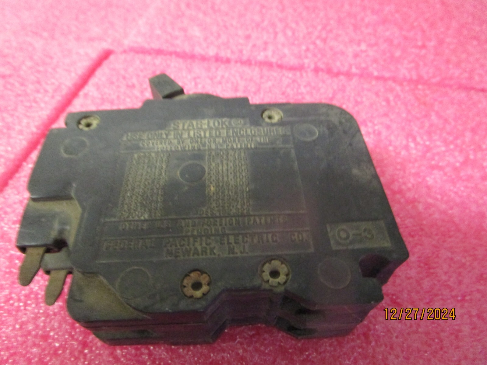 FPE Federal Pacific 20 Amp 2 Pole NC220 Stab-Lok Breaker Mini THIN NC
