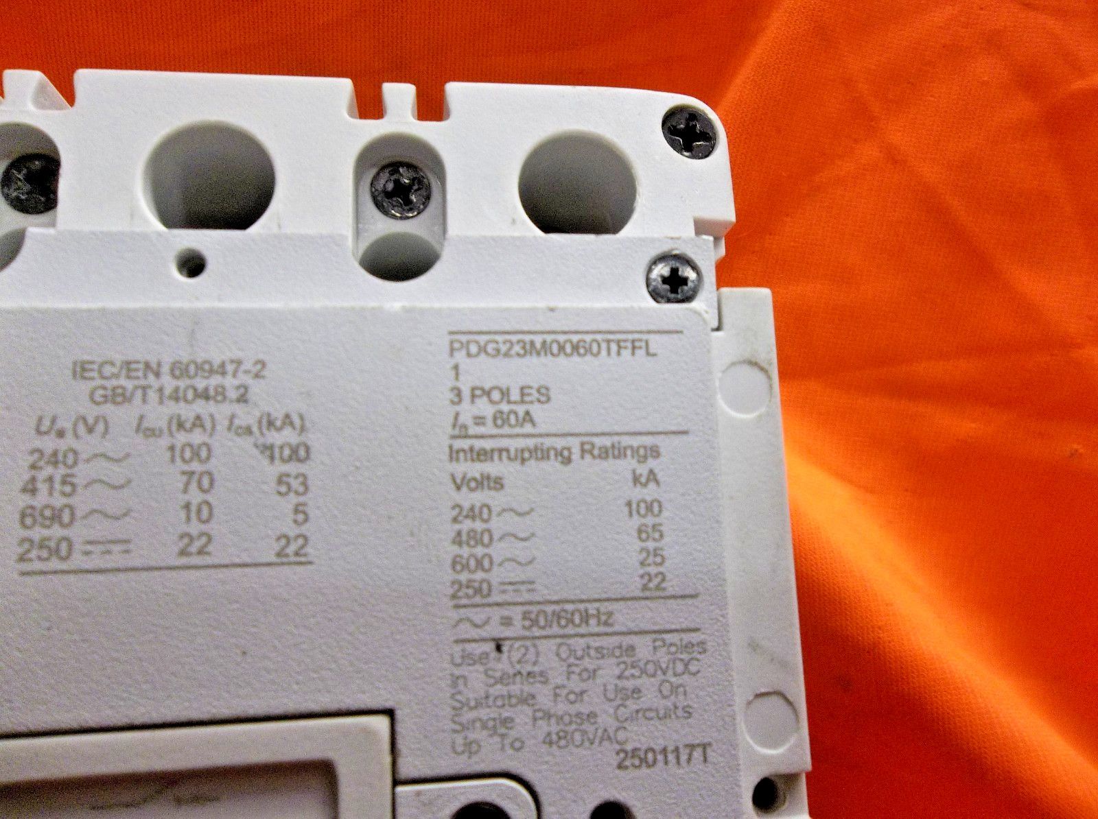 EATON PDG23M0060TFFL circuit breaker 1116A2