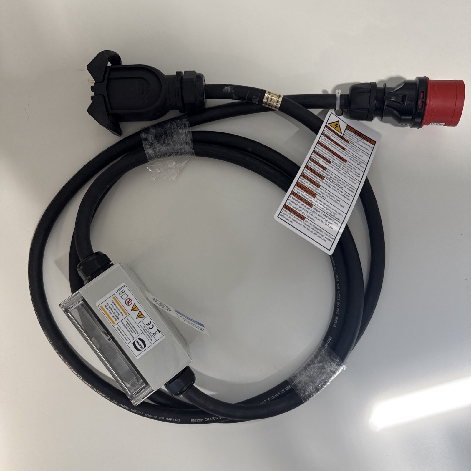HARTING HAN-ECO M1138200 002 POWER Connecting Cable With 30 AMP Breaker Assembly