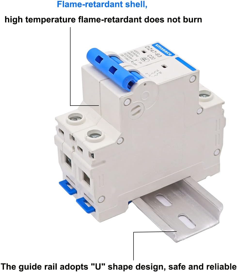 Miniature Circuit Breaker Low Voltage AC 50A 400V, 2 Poles AC Disconnect Switch