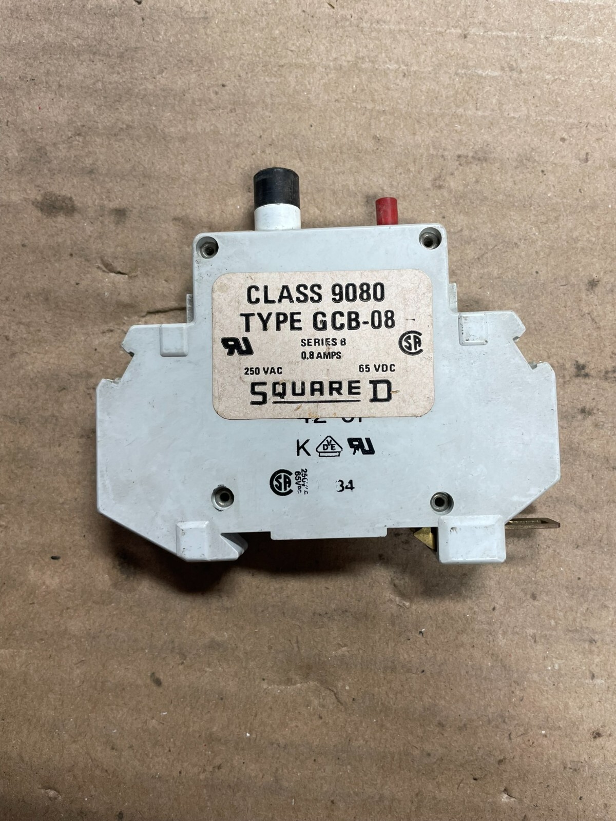 (Lot of 2) Square D Type GCB-08 Class 9080 Circuit Breaker