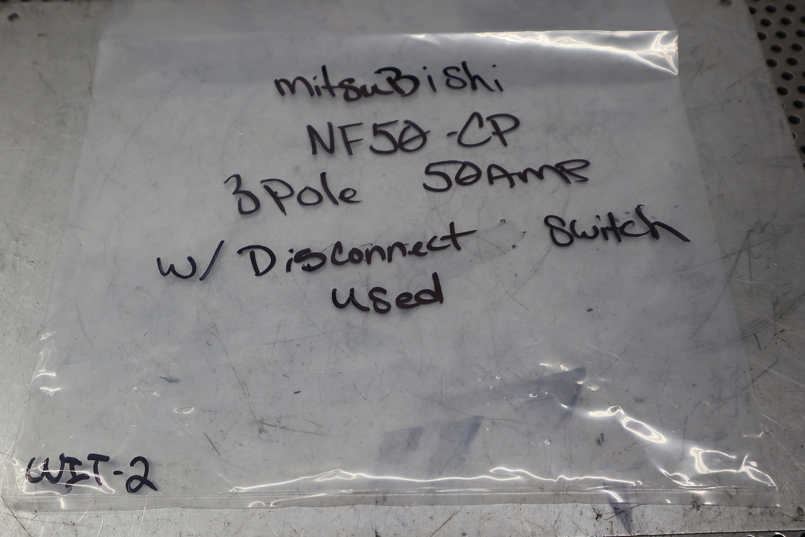 Mitsubishi NF50-CP 50A No-Fuse Breaker 3-Pole 600VAC With Disconnect Handle