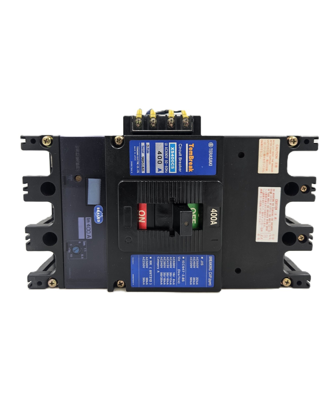 TERASAKI XS400CS TEMBREAK CIRCUIT BREAKER 3 POLE [FAST SHIPPING]