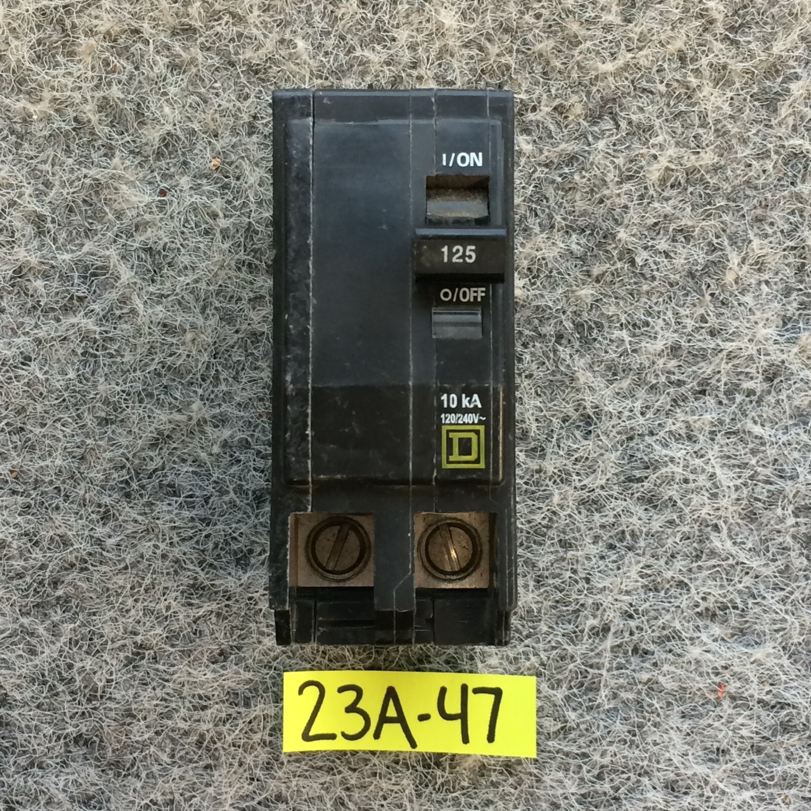 Square D QOB2125 Bolt-on Circuit Breaker – 125 A, 2 Pole, 120/240 VAC, 1.5 inch