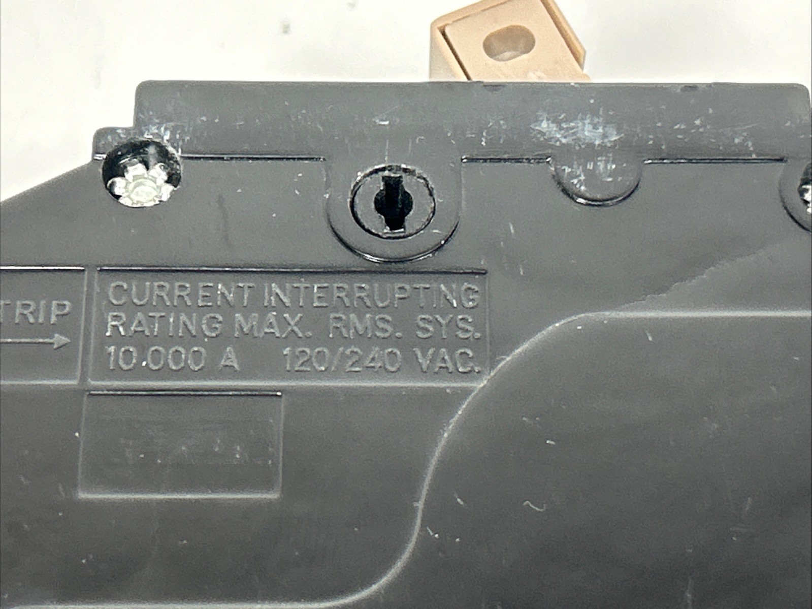 Circuit Breaker 50 Amp 2 Pole Electrical Unbranded Black Plastic/Metal Open Box