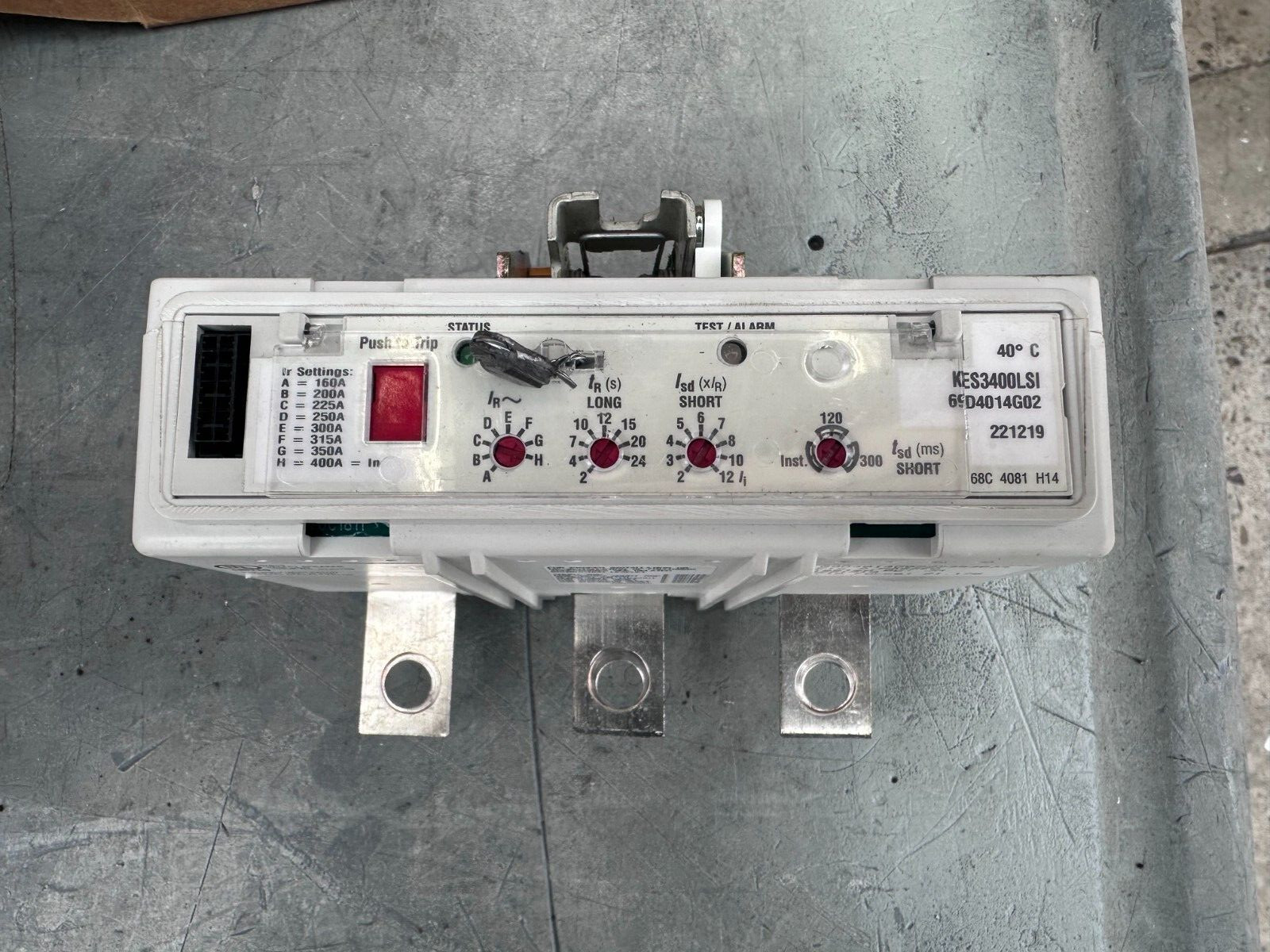 EATON KES3400LSI DIGITRIP LSI TRIP UNIT 400 AMP