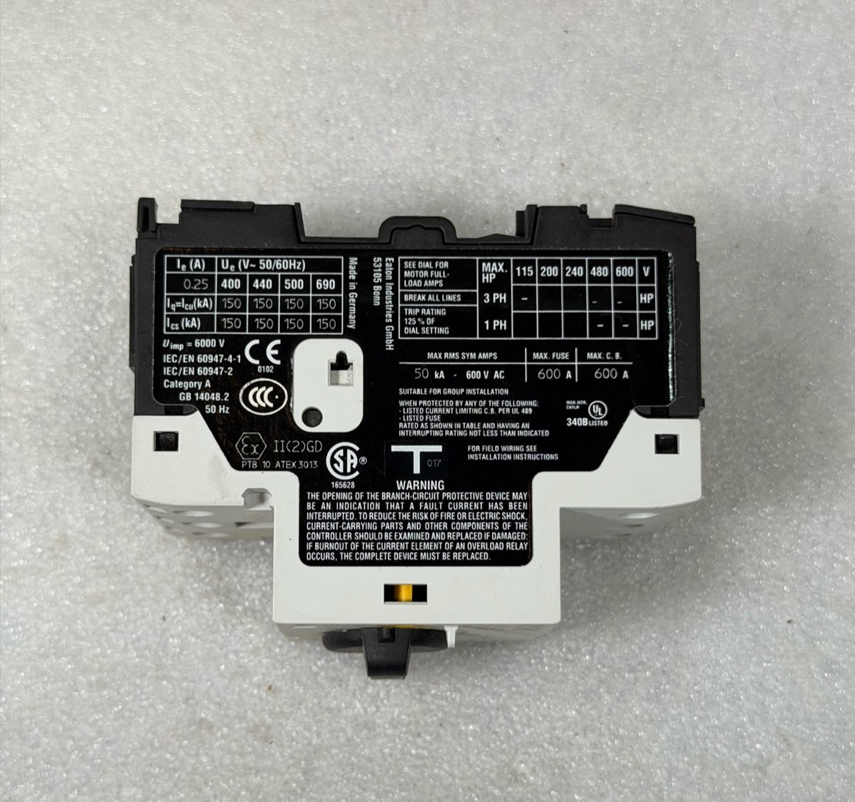 Eaton PKZM0-2,5 /AK XTPR2P5BC1 Motor-Protective Circuit-Breaker