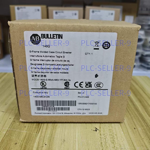 1PC NEW Sealed AB 140G-G6C3-C80 Circuit Breaker 80A 3-Pole 480V Free Ship