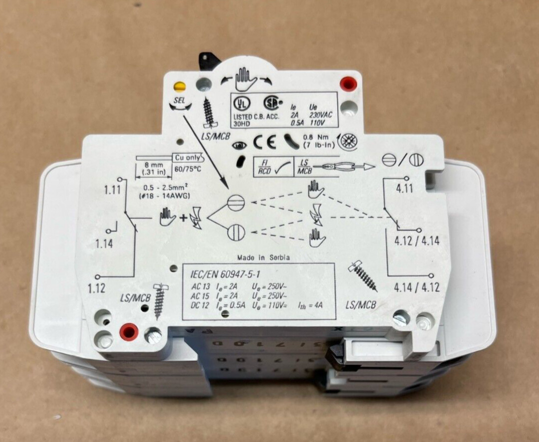 Eaton FAZ-D10/3-RT 3-Pole Breaker Z-NHK Auxiliary