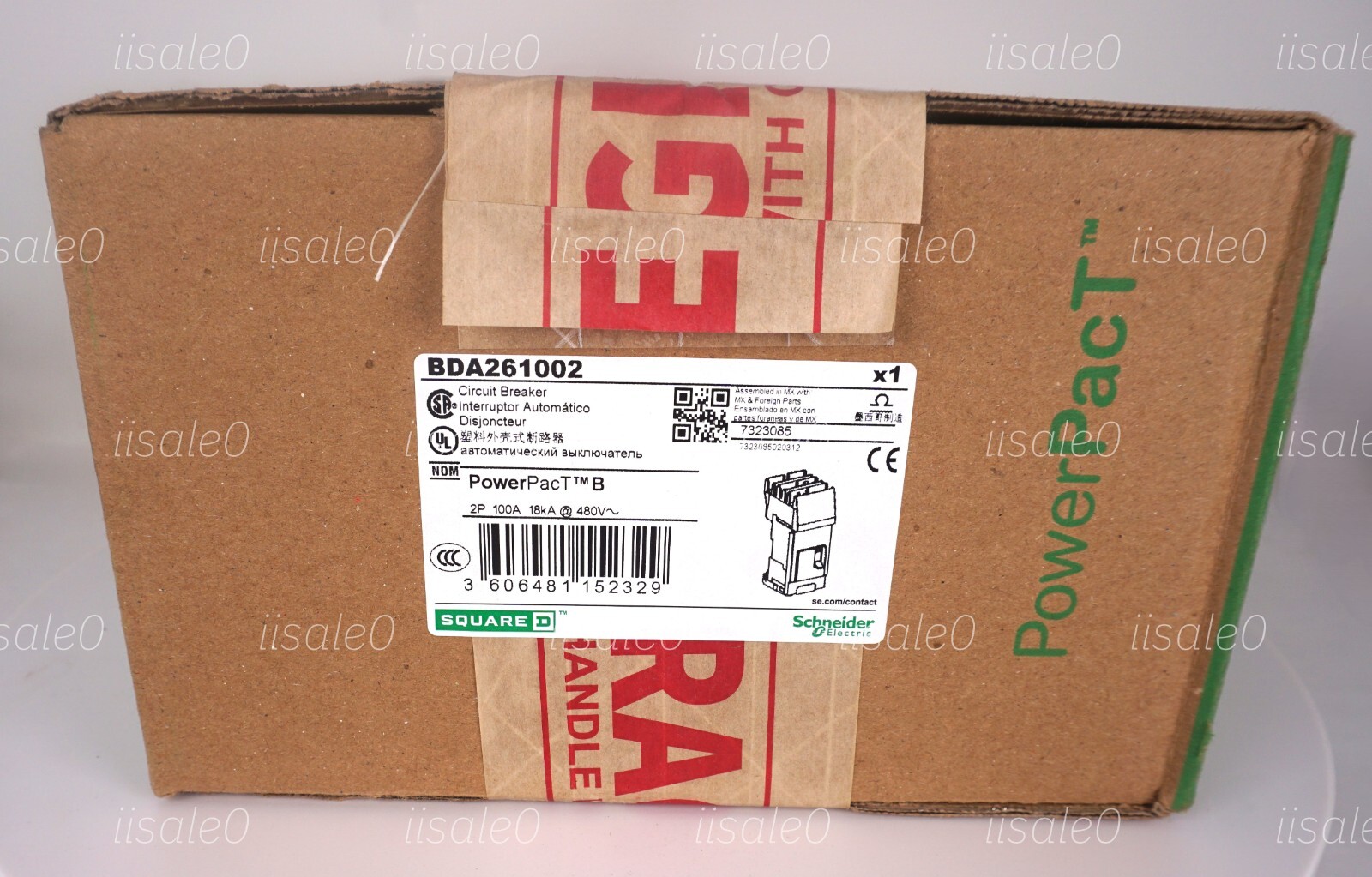 Square D BDA261002 Circuit Breaker 100A 2 Pole I line QTY