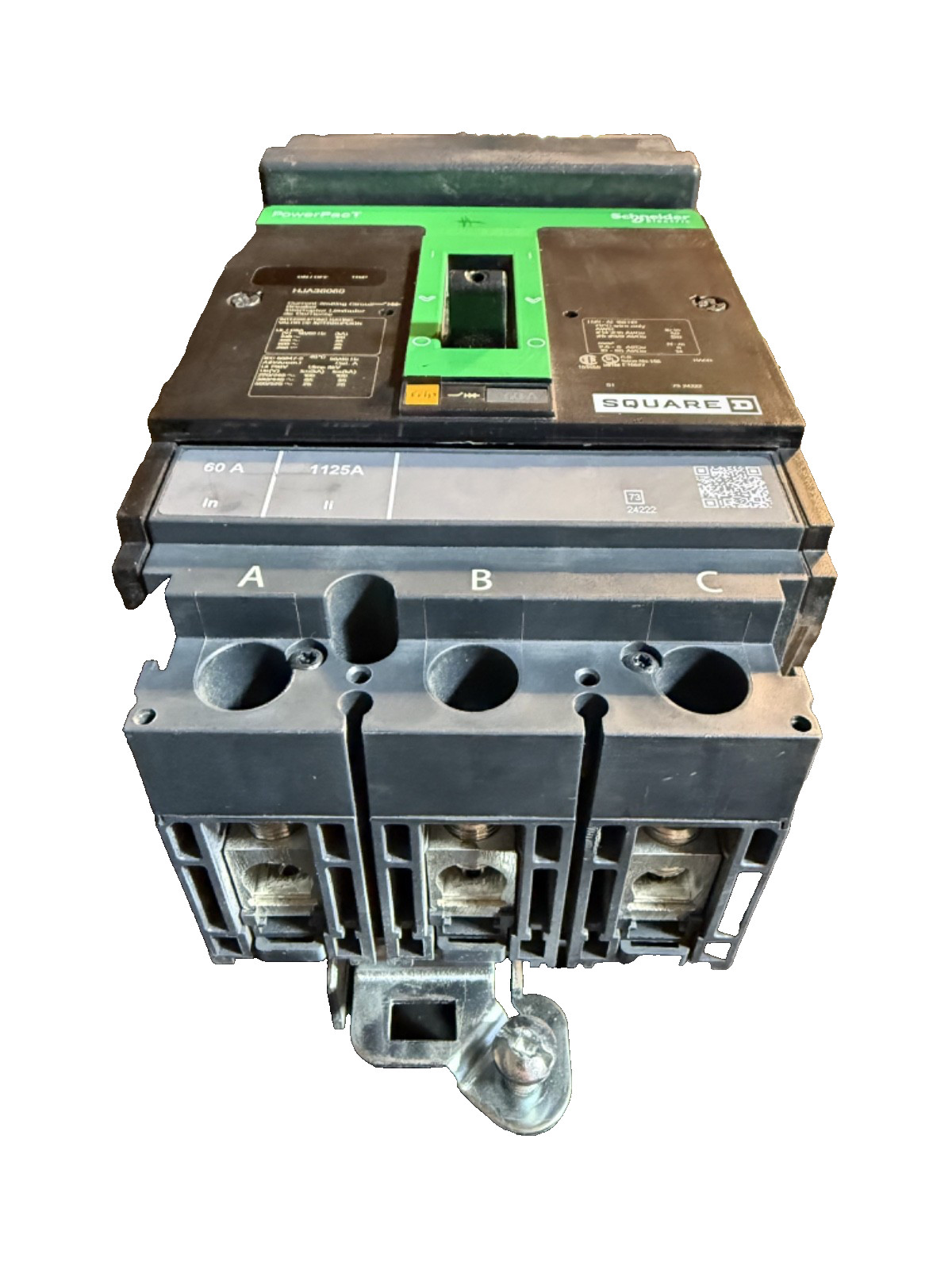 Square D HJA36060 3p 600v 60a 65K I-Line Circuit Breaker NEW STYLE LABEL