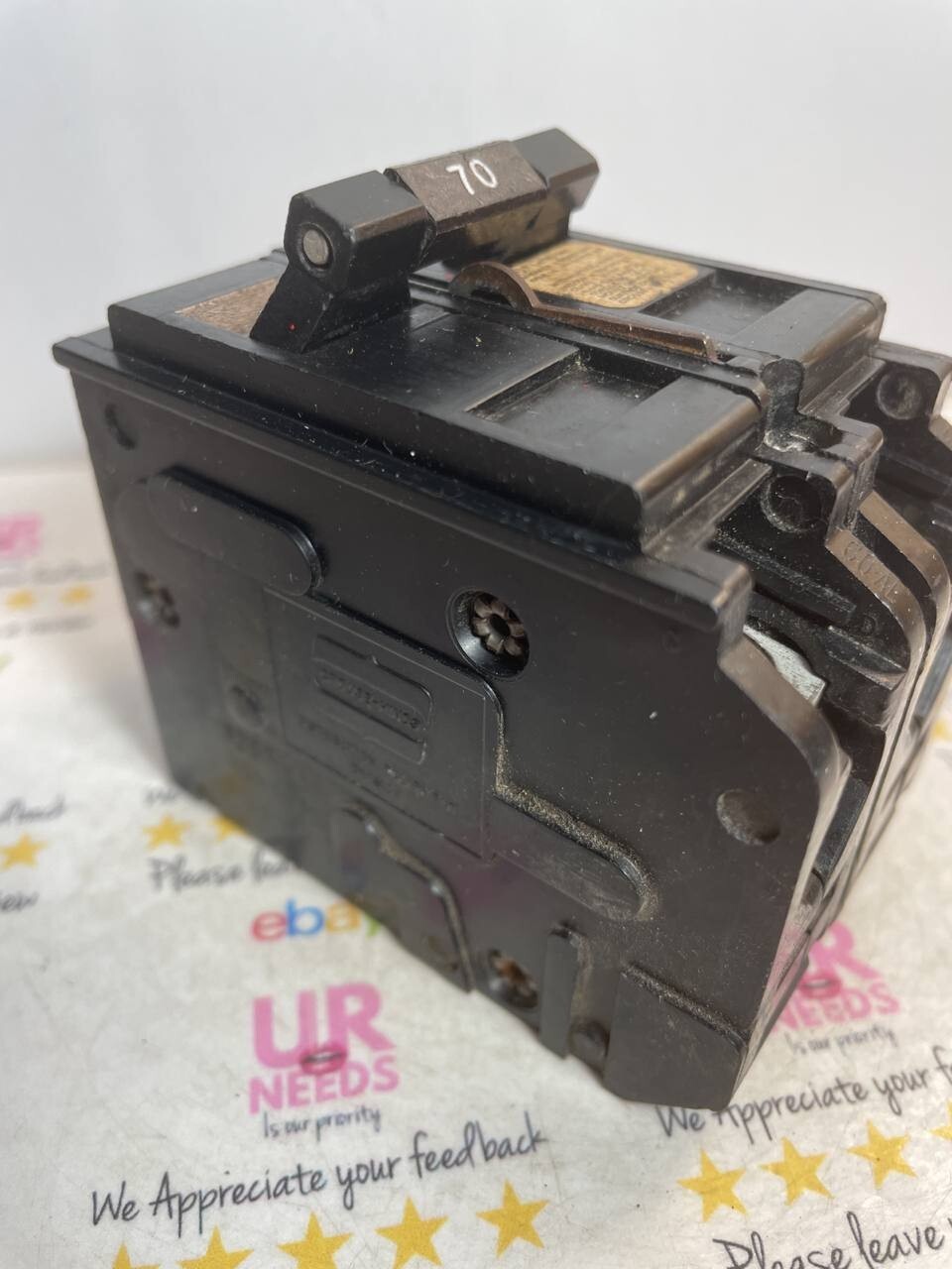 MURRAY CROUSE HINDS MP270 2 POLE 70 AMP 120/240V TYPE MP CIRCUIT BREAKER CHIP