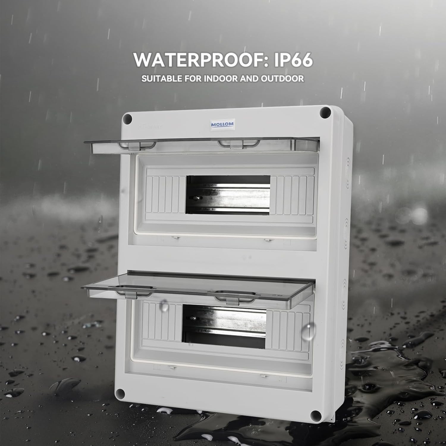 Easy Install 24-Way Circuit Breaker Box – Indoor/Outdoor Waterproof Solution