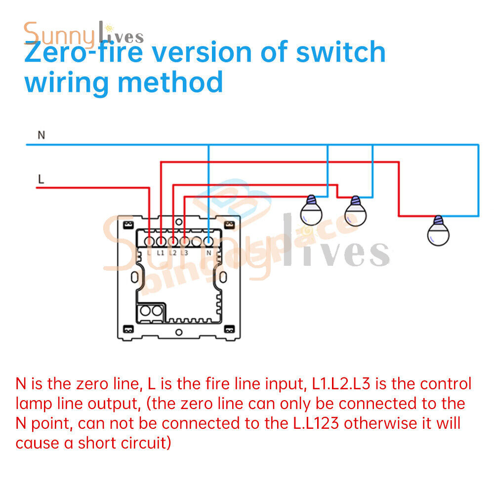 DH-315 Ewelink WiFi Smart Switch Control Panel Remote Control Wall Switch NEW