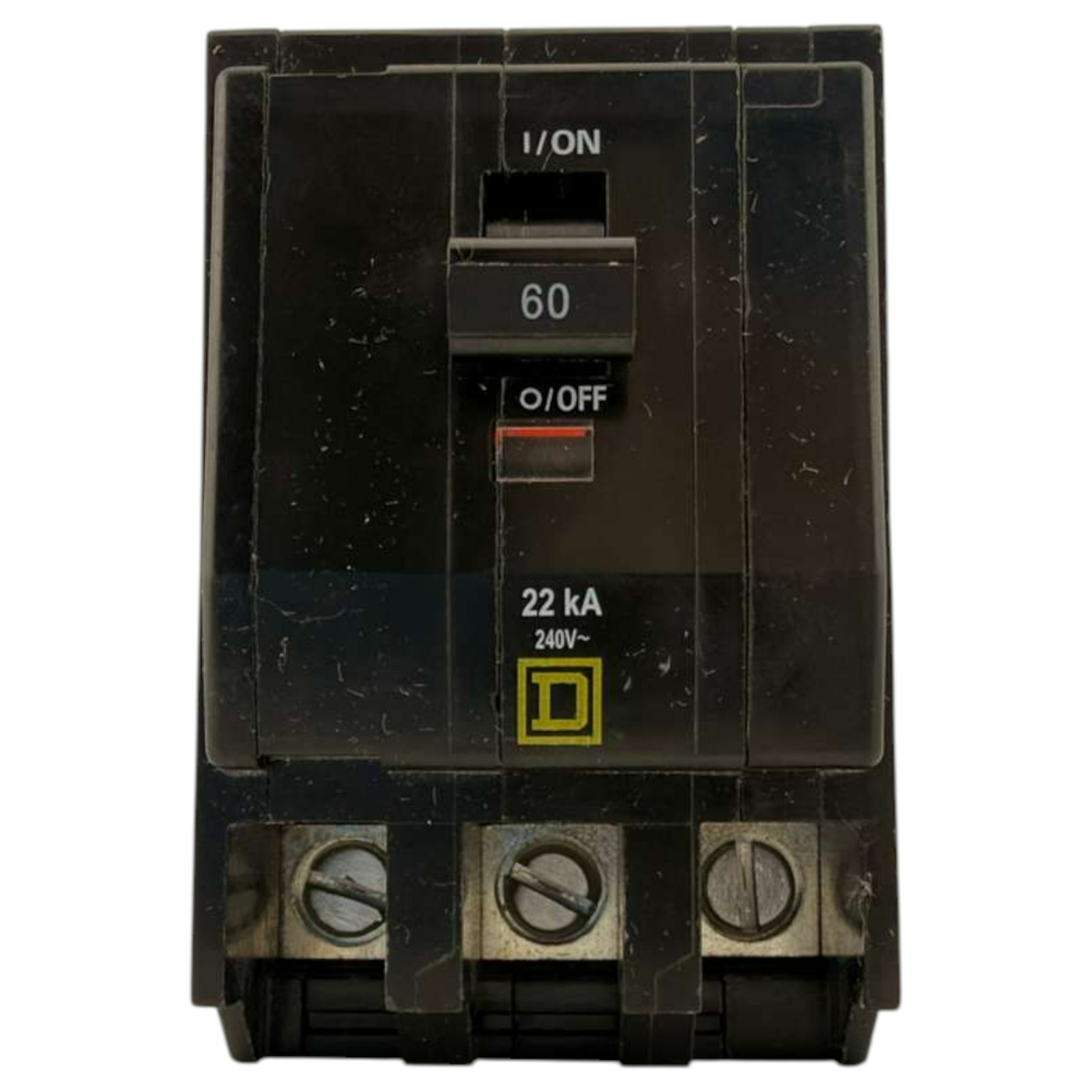NEW TAKE OUT Square D QOB360VH 60 Amp 3 Pole 240V 22kA Bolt-on Circuit Breaker