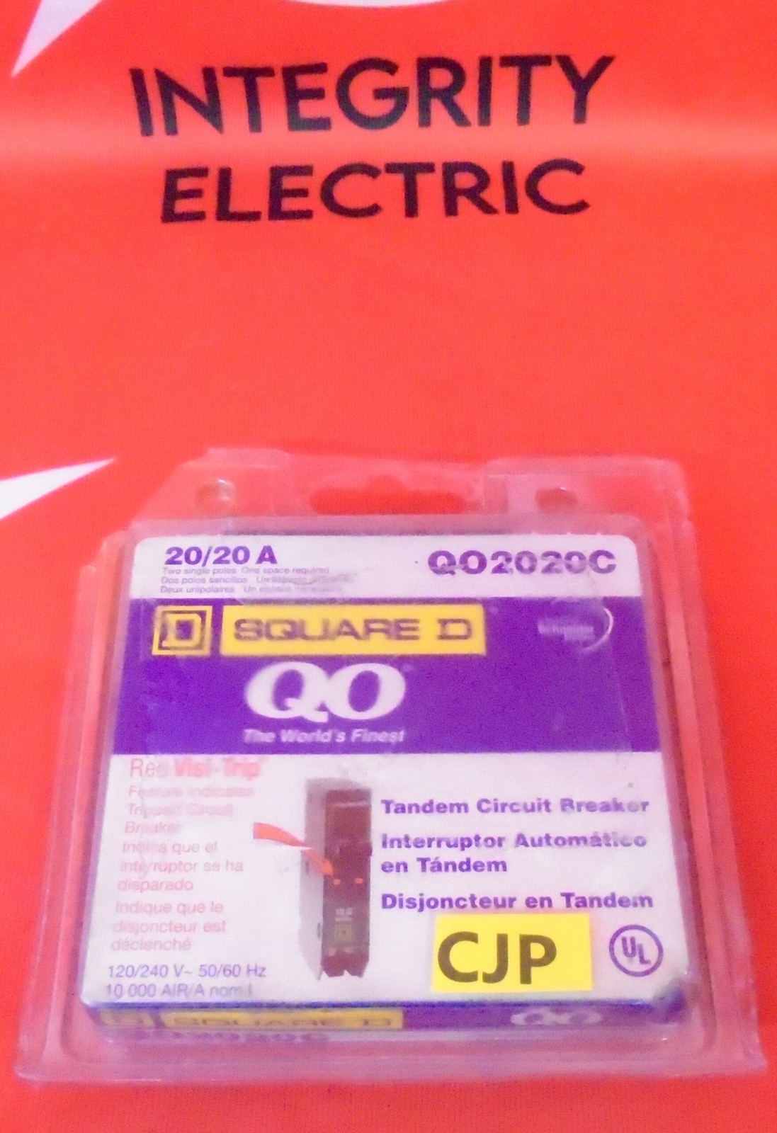NIB SQUARE D CIRCUIT BREAKER QO2020C 20A 120/240V 2P 1YR WARRANTY