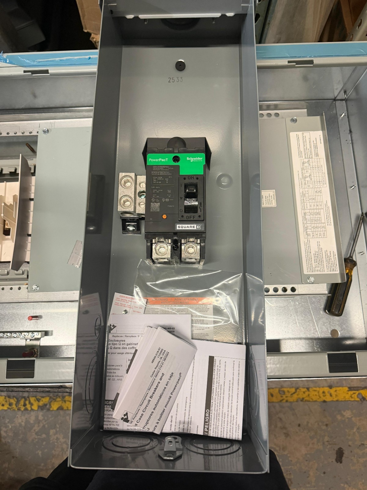 Schneider Electric QDL22200RPTL 2 Pole 200 Amp 240V Square D Circuit Breaker