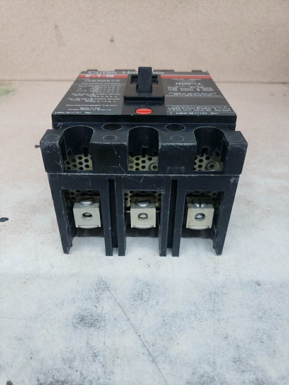 Cutler Hammer Eaton FS340015A 15 Amp Circuit Breaker