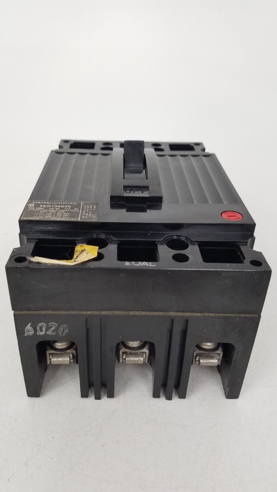 TED136020 GE 20 Amp 600 Volt Circuit Breaker – Next Day Option