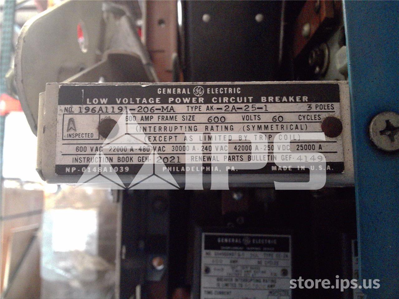AK-2A-25 – 600A GE AK-2A-25 MO/DO SKU008990