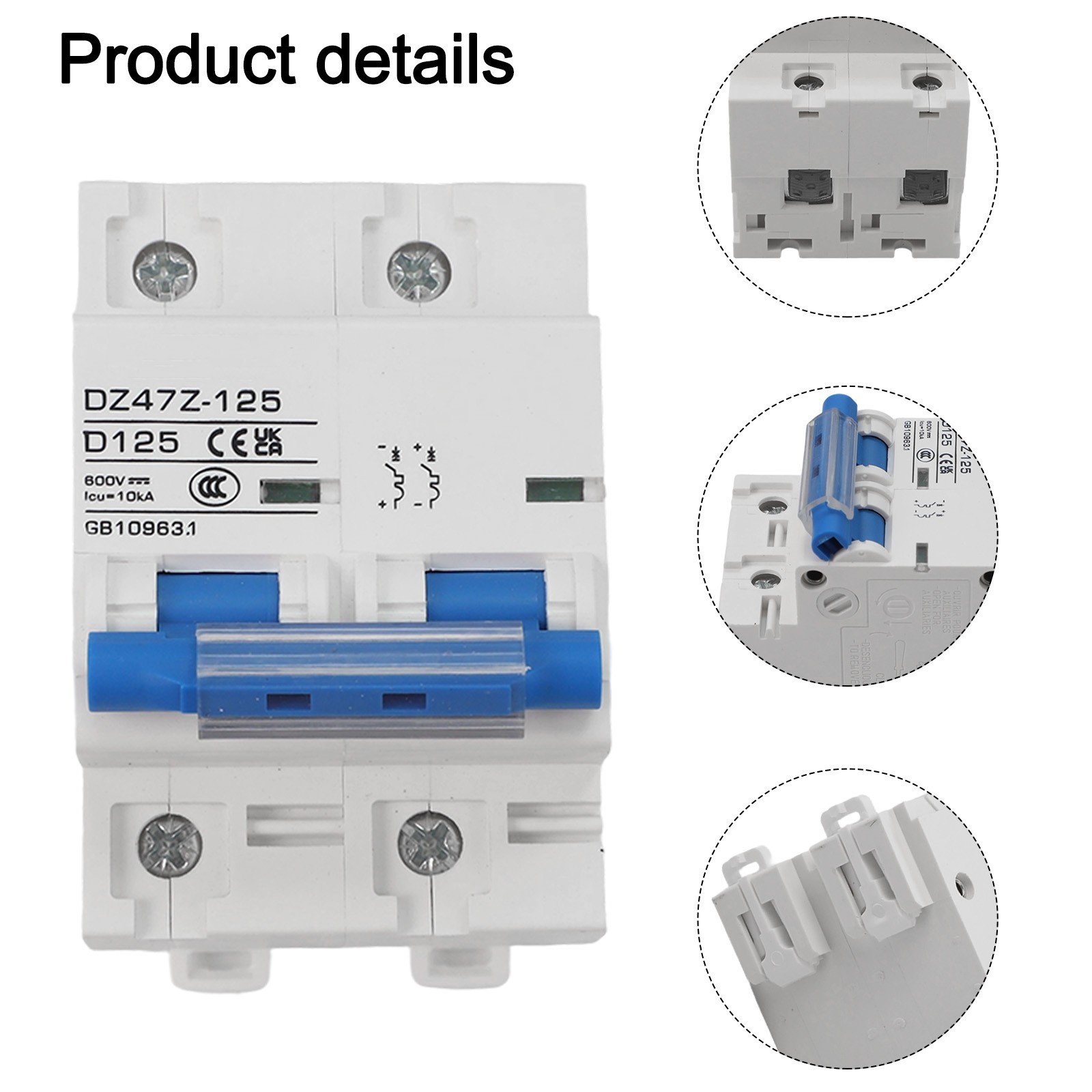 Disconnectors Circuit Breaker 80A/100A/125A Air Switch Pressure Plate Wiring