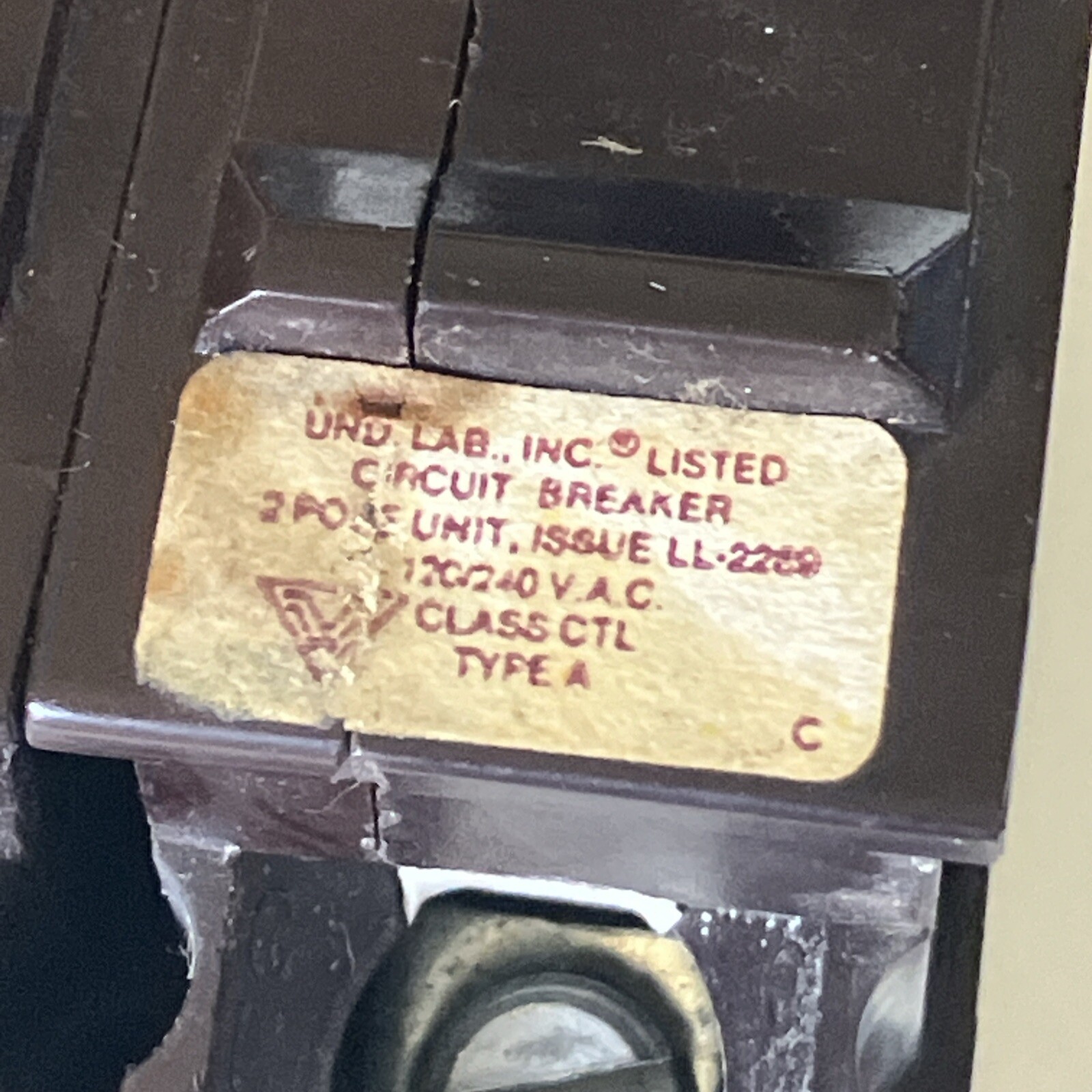 Wadsworth A230NI 30 Amp 2 Pole 2P A230 Plastic Foot Breaker A230B BIG BODY