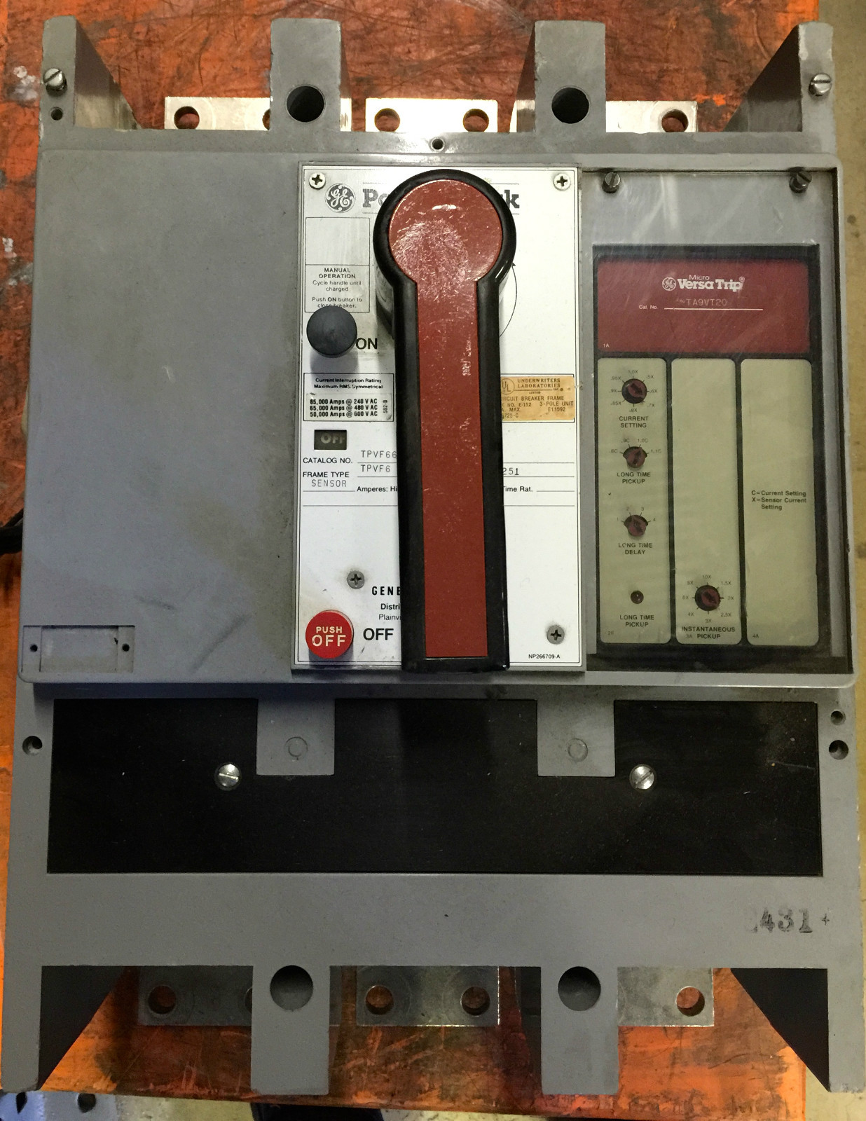 General Electric TPVF6620 2000AMP LI TRIP