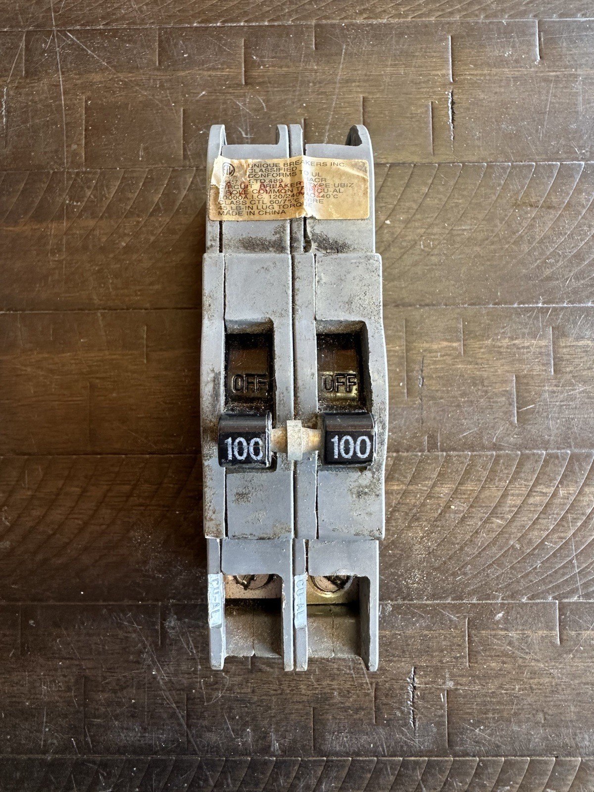 Connecticut Electric (Zinsco/Sylvania) UBIZ 2100 2-Pole 100 Amp Circuit Breaker