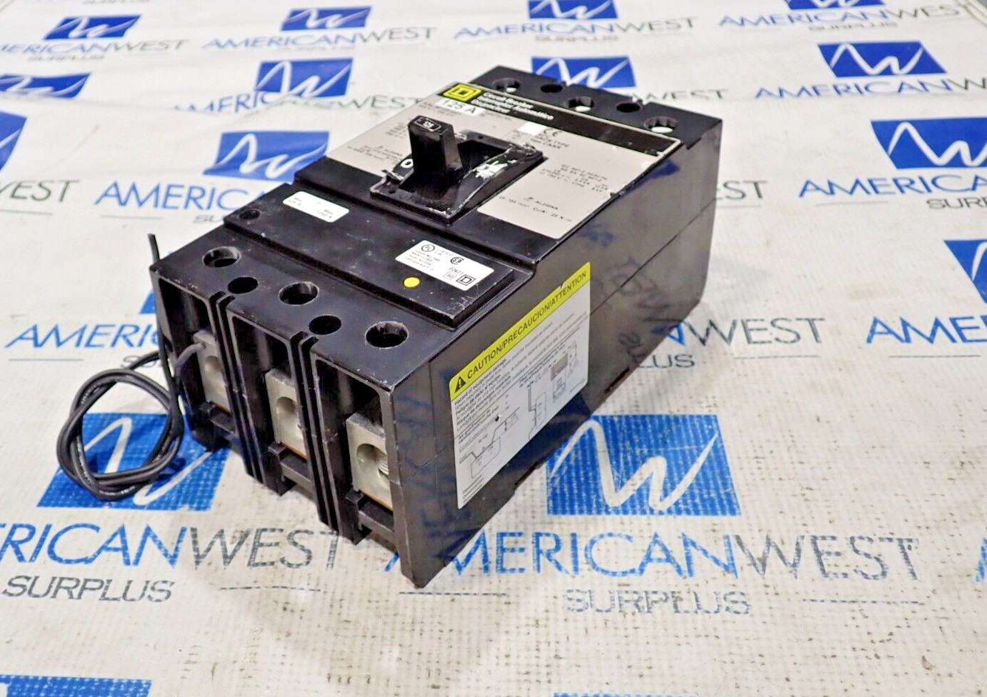 Square D KAL361251021 Circuit Breaker 125 Amp 3 Pole 600V Shunt Trip 120V Tested