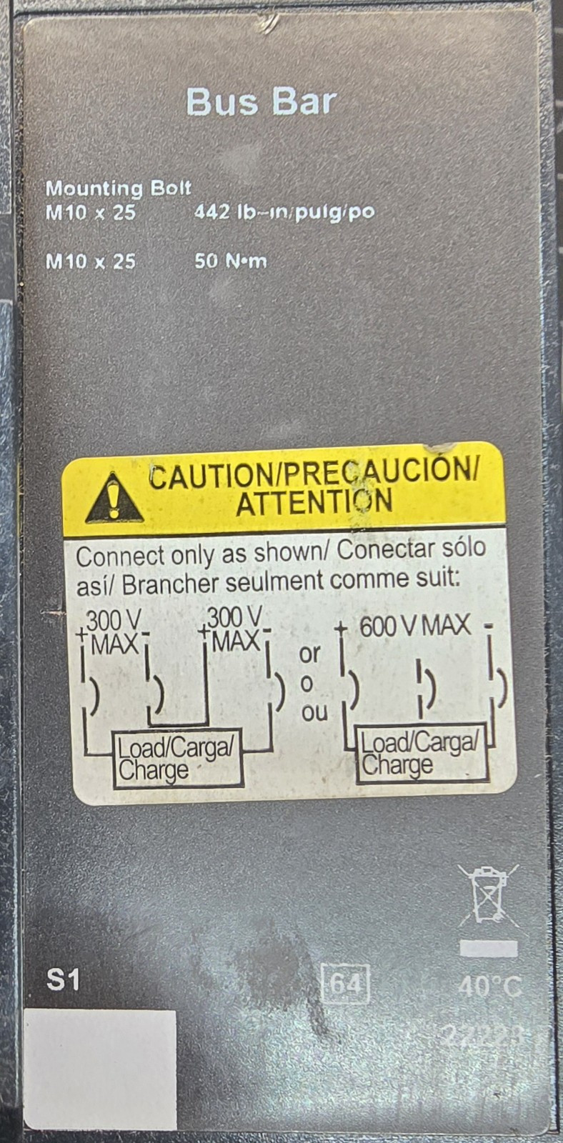 Schneider electric Square D LL 1200 Circuit breaker LLF37060D33 600A