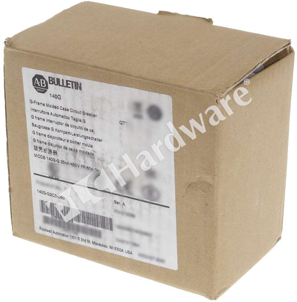 Surplus Open Allen Bradley 140G-G2C3-C60 /A 60A 3-P Molded Case Circuit Breaker