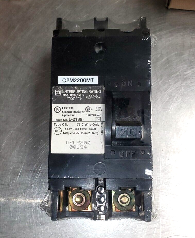 PERFECT SQUARE D Q2M2200-MT (MODIFIED FROM Q2L2200) W/ LOAD SIDE STUDS.