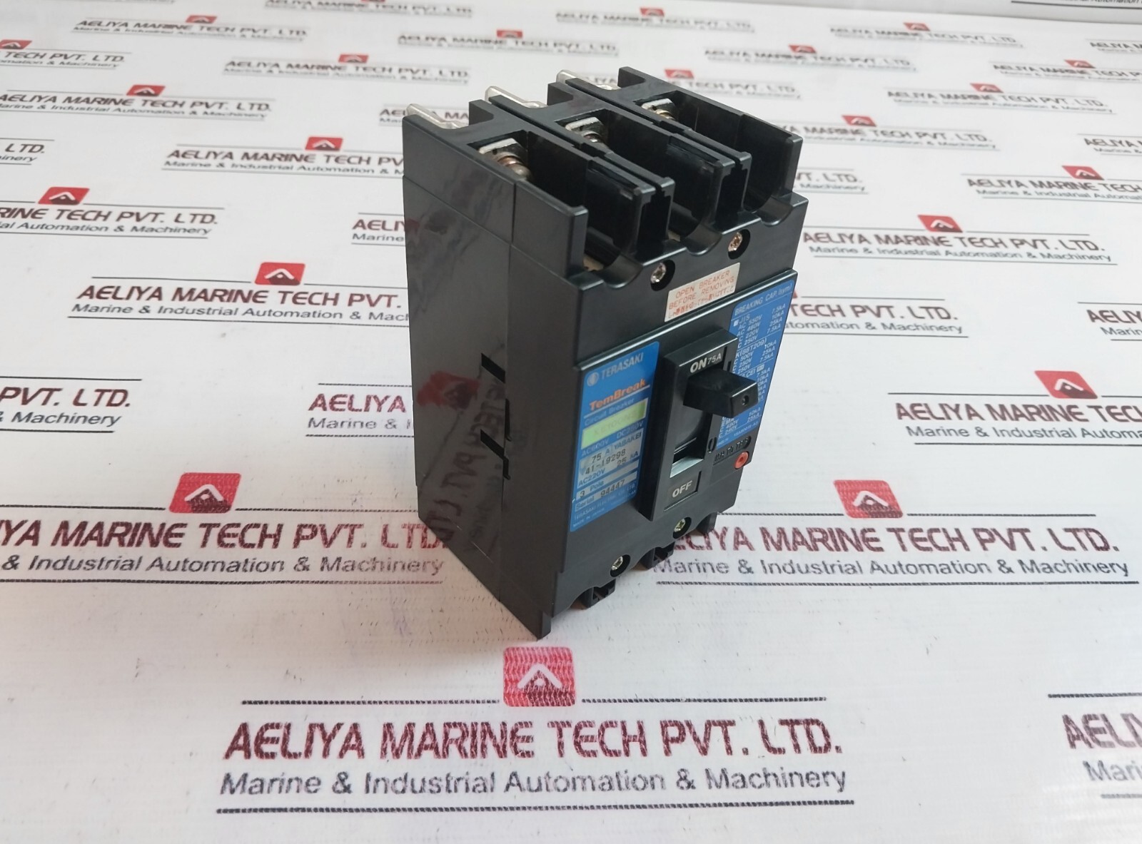 Terasaki XE100NS 75A 3 Pole Circuit Breaker AC600V DC250V