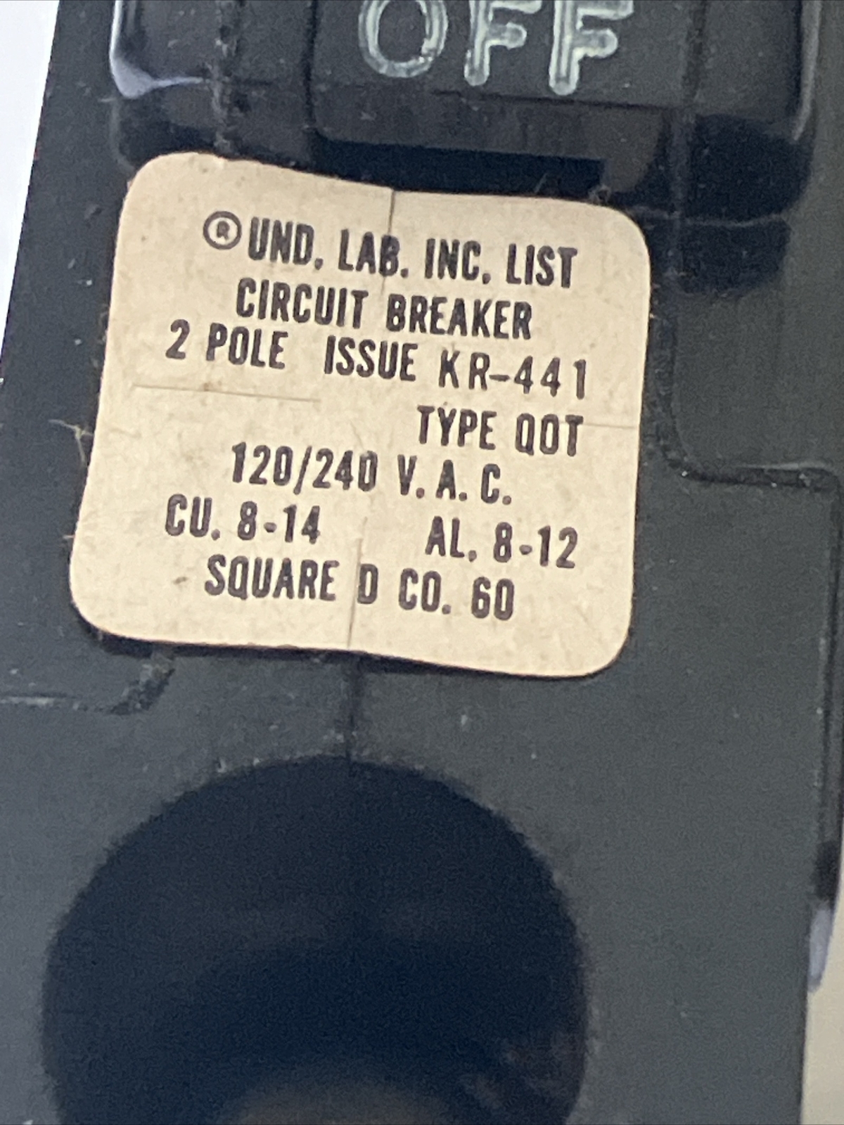 Square D QO1515 15 Amp 1 Pole Piggyback Metal Clip QOT1515 Clamp connect NEW!