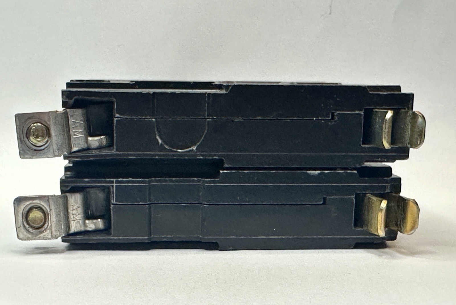 Lot of 2 Square D QOB 20A 1 Pole Bolt-On Breakers 22kA 120/240V