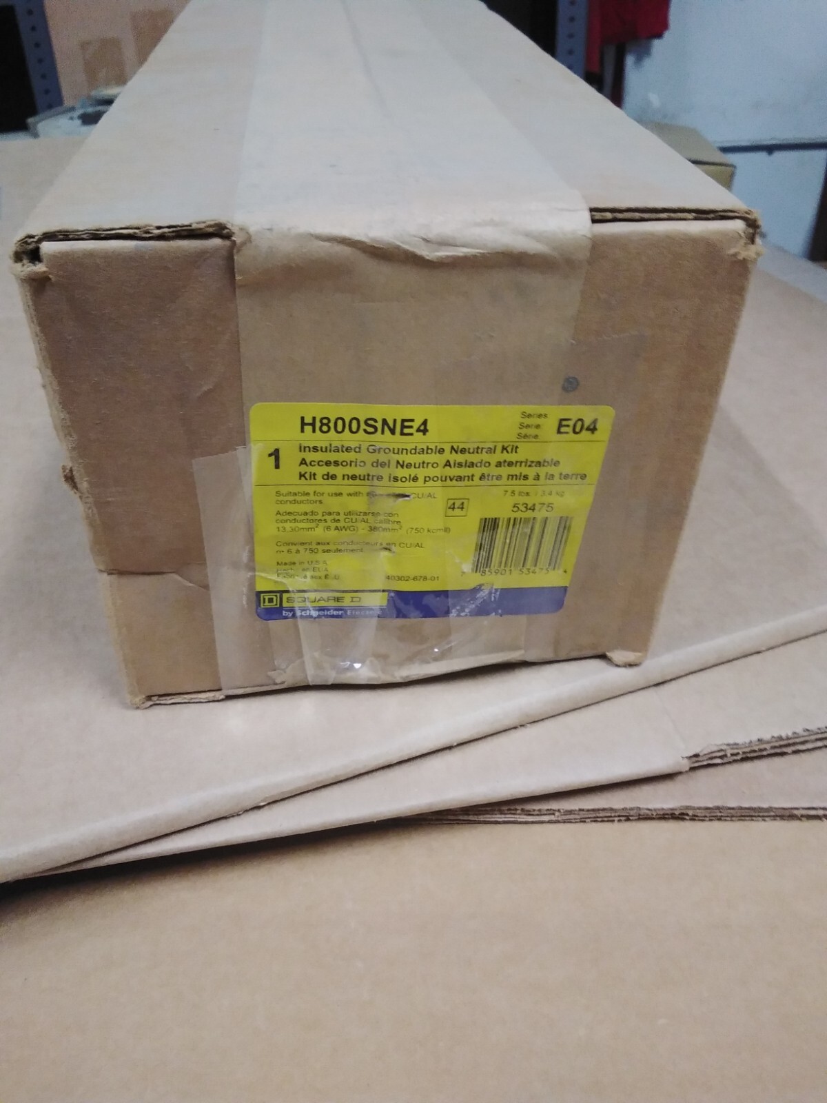 Square D H800SNE4 Square D E4 800A Solid Neutral Assembly