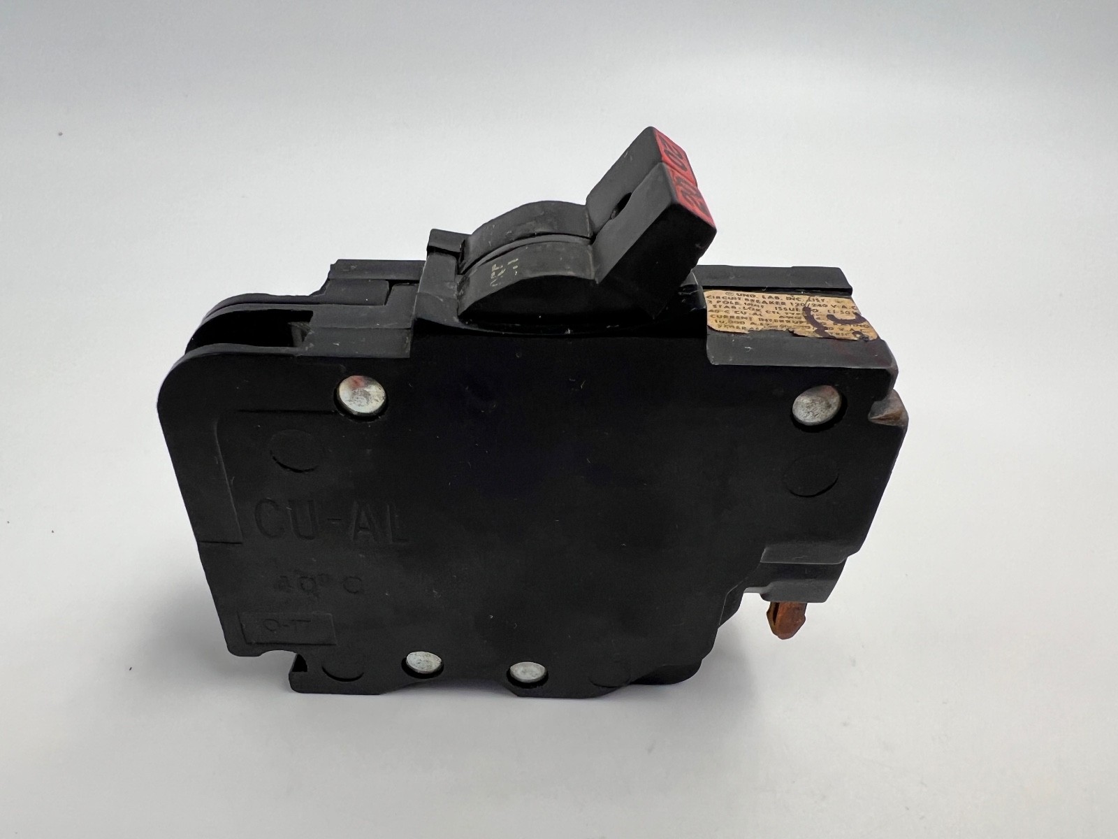 FPE Federal Pacific 20 Amp 2 Pole NC220 Stab-Lok Breaker Mini THIN NC Red