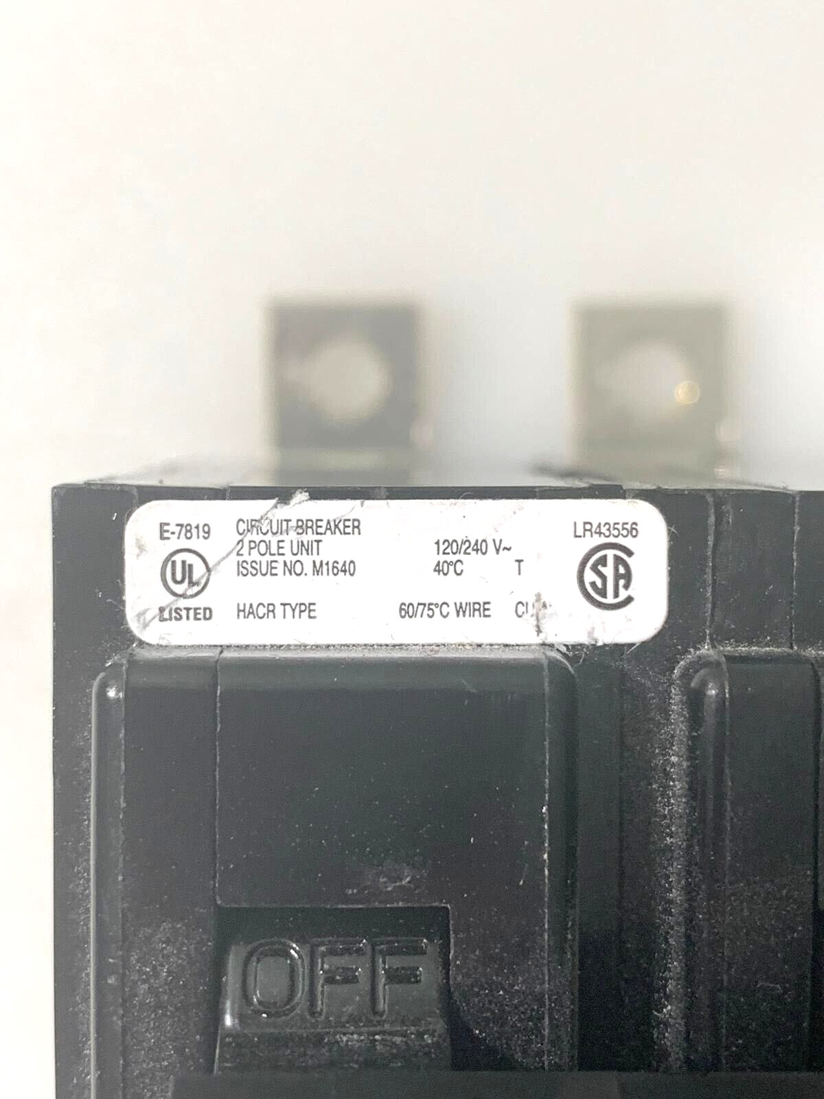 Eaton QBHW2020 Quicklag Miniature Circuit Breaker 20 Amp