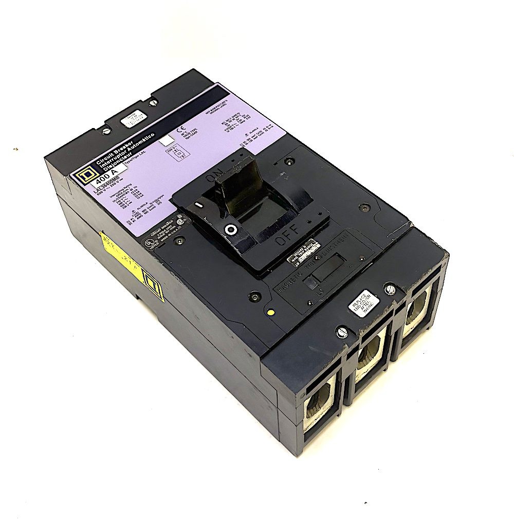 Square D LAL36400MB 3 Pole 400 Amp 600 Vac Circuit Breaker(Chip)