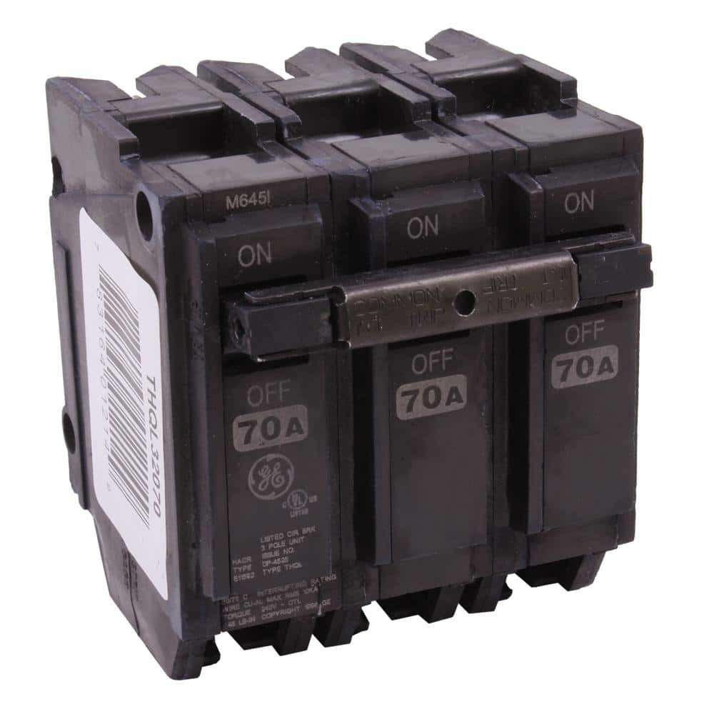 GE Q-Line 70 Amp Triple-Pole Circuit Breaker – UL Listed, 240V, New